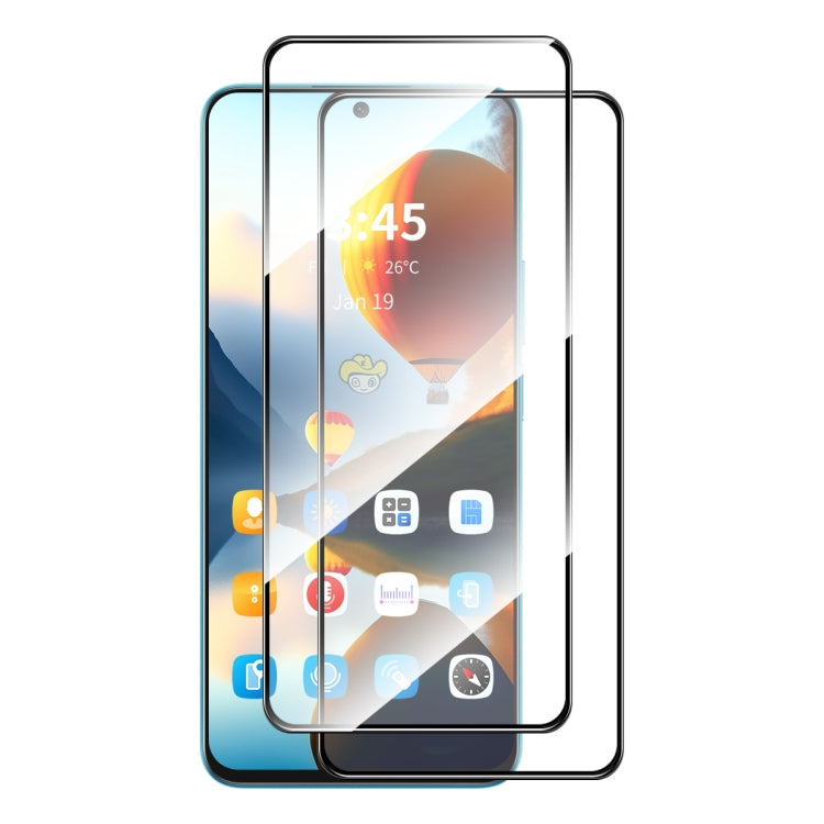 2pcs ENKAY Full Glue High Aluminum-silicon Tempered Glass Film, For Infinix Smart 10 / 10 Plus, For Infinix GT 30 Pro, For Infinix Hot 40 / 40 Pro, For Infinix Hot 40i, For Infinix Hot 30, For Infinix Note 30 4G / 5G, For Infinix Smart 7 HD������������...