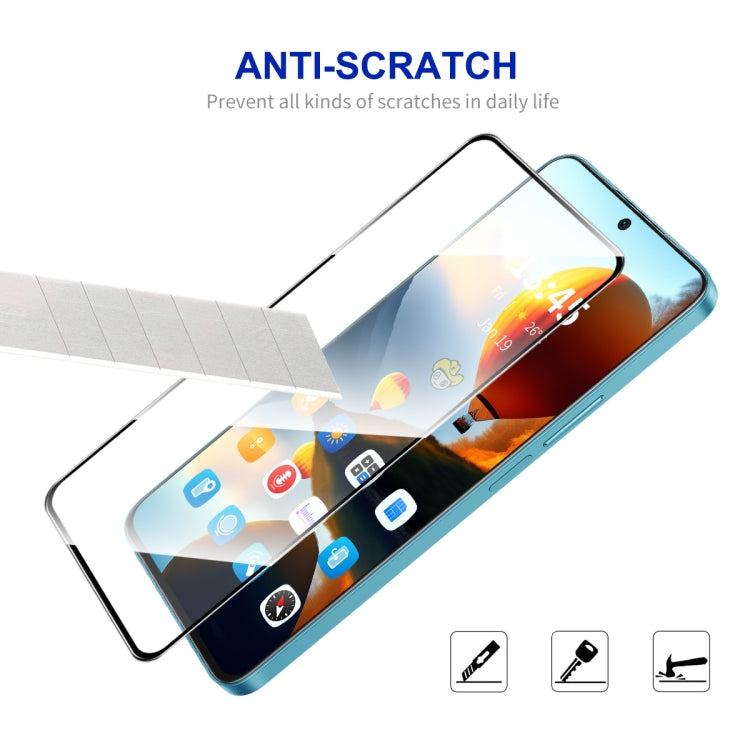 5pcs ENKAY Full Glue High Aluminum-silicon Tempered Glass Film, For Itel P55+, For Itel P55, For Itel Vision 3, For Itel Vision 2s, For Itel Vision 2