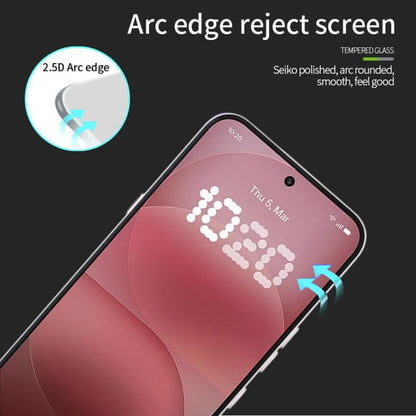 MOFI 9H 2.5D Full Screen Tempered Glass Film, For Nothing Phone 4a Pro, For Nothing Phone 4a, For Nothing Phone 3a Lite, For Nothing Phone 3, For Nothing CMF Phone 2 Pro, For Nothing Phone 2a Plus, For Nothing Phone 2a, For Nothing Phone 3a / 3a Pro