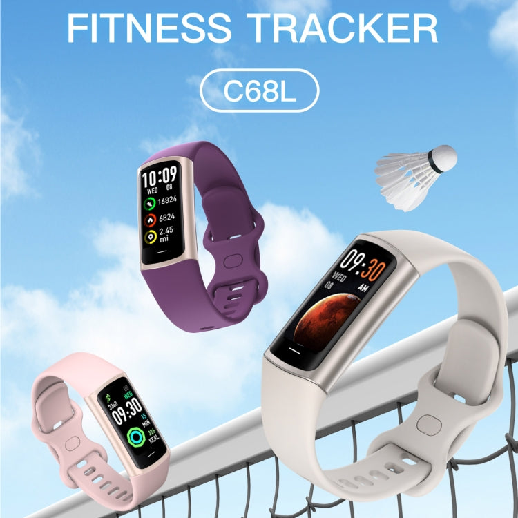 C68L IP67 Waterproof Smart Bracelet Sport Fitness Tracker