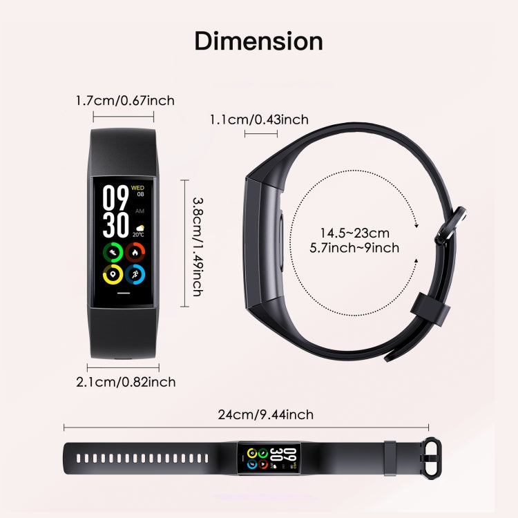 C80 IP67 Waterproof Smart Bracelet Sport Fitness Tracker