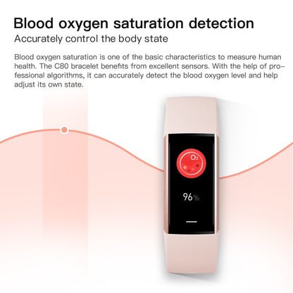 C80 IP67 Waterproof Smart Bracelet Sport Fitness Tracker