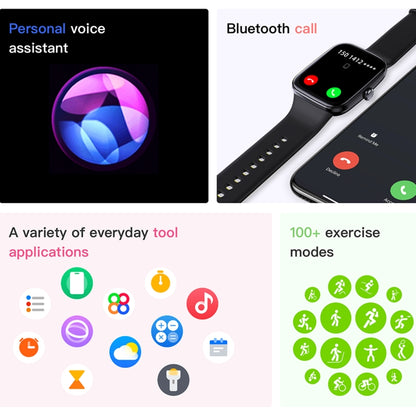 Q32 Bracelet intelligent étanche IP67, appel Bluetooth, traqueur d'activité physique