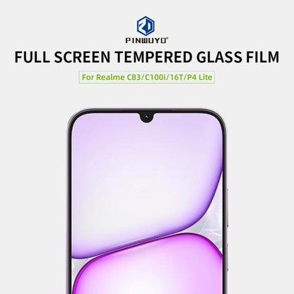 PINWUYO 9H 2.5D Full Screen Tempered Glass Film, For Realme C83 / C100i / 16T / P4 Lite, For Realme Note 80 4G, For Realme Neo8 5G Unlock, For Realme 16 5G, For Realme16 Pro 5G Unlock, For Realme Neo7 Turbo, For Realme 14 / 14T, For Realme 14 5G       ...