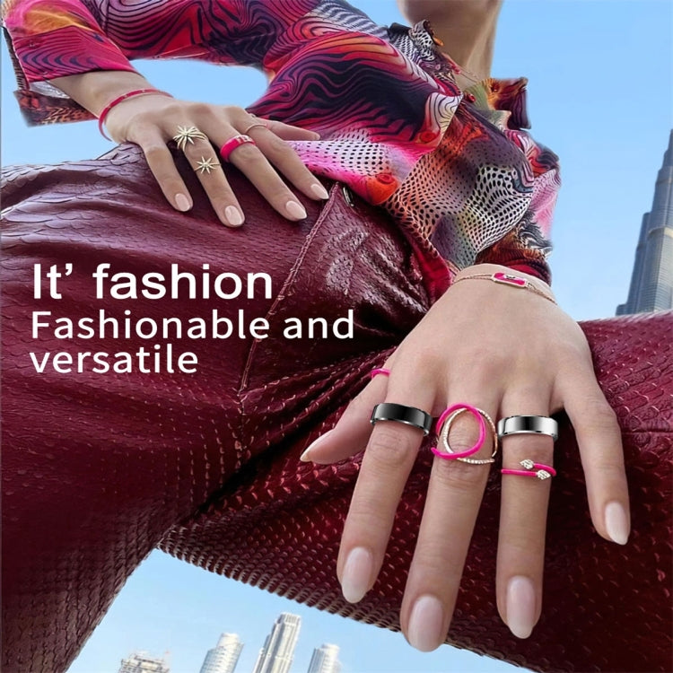 R6 SIZE 8 Smart Ring, Support Heart Rate / Blood Oxygen / Sleep Monitoring