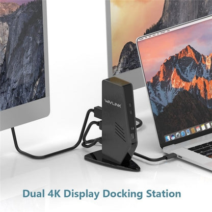 WAVLINK UG69PD5 USB-C HD 60Hz Monitor Adapter Dual 4K Display Docking Station, US Plug, AU Plug, EU Plug, UK Plug