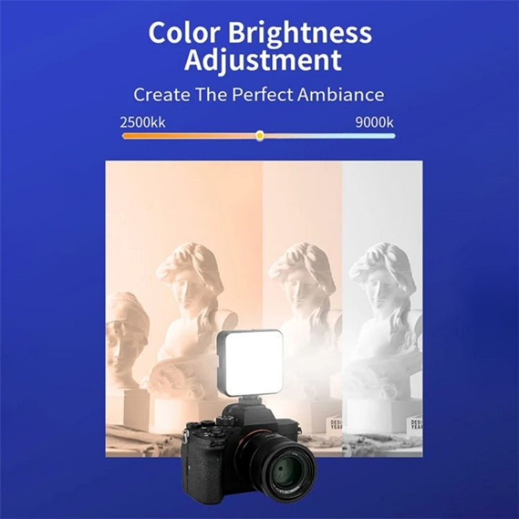 JMARY FM-69RGB Mini Lumière Vidéo RVB Portable Lampe d'Éclairage de Photographie pour Appareil Photo, FM-69RGB