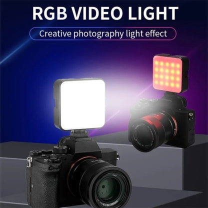 JMARY FM-69RGB Mini Lumière Vidéo RVB Portable Lampe d'Éclairage de Photographie pour Appareil Photo, FM-69RGB