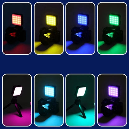 JMARY FM-69RGB Mini Lumière Vidéo RVB Portable Lampe d'Éclairage de Photographie pour Appareil Photo, FM-69RGB