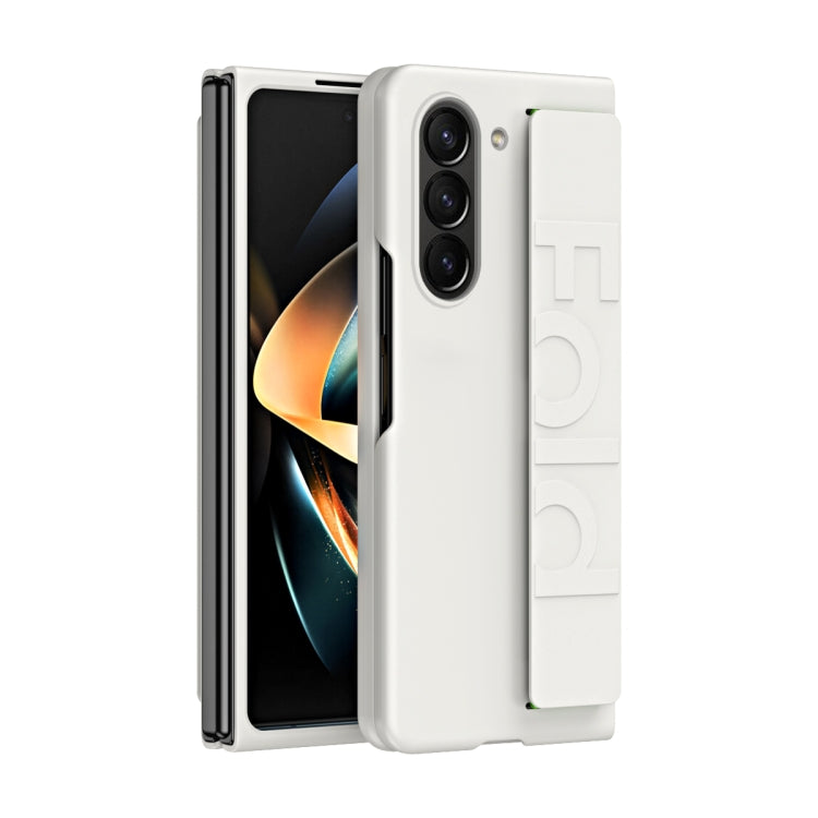 Skin Elastic Wrist Grip Back Cover Phone Case, For Samsung Galaxy Z Fold7 5G, For Samsung Galaxy Z Fold6 5G