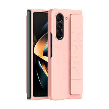 Skin Elastic Wrist Grip Back Cover Phone Case, For Samsung Galaxy Z Fold7 5G, For Samsung Galaxy Z Fold6 5G
