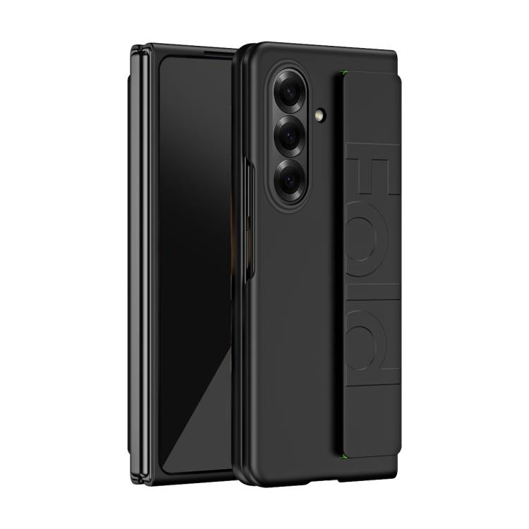 Skin Elastic Wrist Grip Back Cover Phone Case, For Samsung Galaxy Z Fold7 5G, For Samsung Galaxy Z Fold6 5G