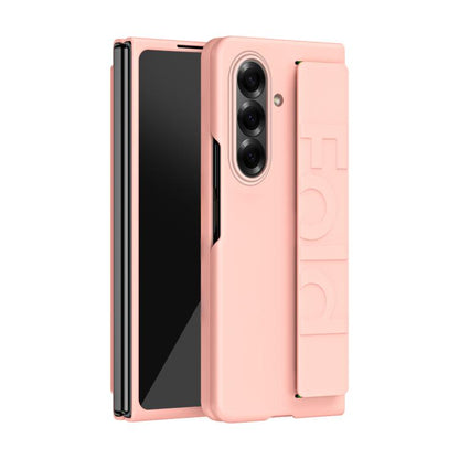 Skin Elastic Wrist Grip Back Cover Phone Case, For Samsung Galaxy Z Fold7 5G, For Samsung Galaxy Z Fold6 5G