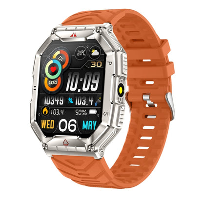 KR82 2,1 Zoll Farbdisplay Smartwatch, unterstützt Bluetooth-Anrufe / Gesundheitsüberwachung