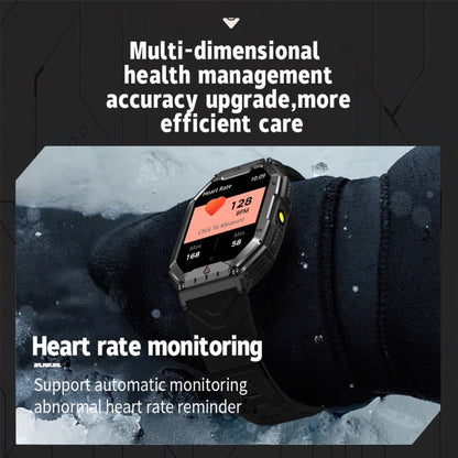 KR82 2,1 Zoll Farbdisplay Smartwatch, unterstützt Bluetooth-Anrufe / Gesundheitsüberwachung