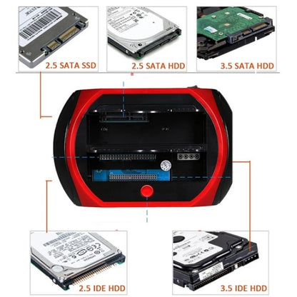 575D USB Hard Disk Holder Laptop Mobile Hard Disk Box 2.5 / 3.5inch SATA IDE HDD Base, US Plug, UK Plug, EU Plug, AU Plug