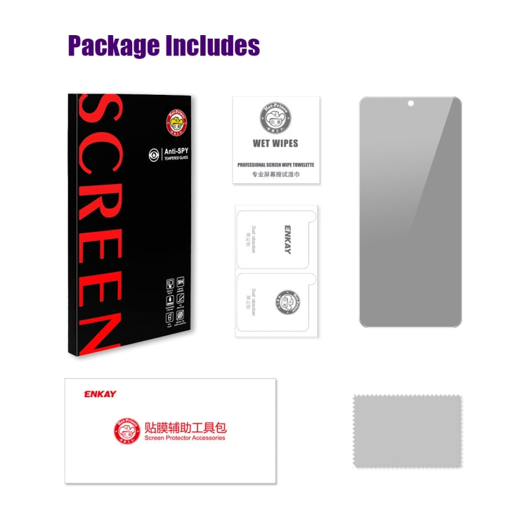 ENKAY Hat-Prince 28 Degree Anti-peeping Privacy Tempered Glass Film, For Tecno Spark 20 Pro, For Tecno Pova 6 Pro, For Tecno Spark 20, For Tecno Spark Go 2024, For Tecno POP 8, For Tecno Pova 5 / 5 Pro, For Tecno Camon 20 Premier                       ...
