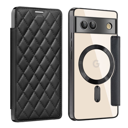 Shield Magsafe RFID Anti-theft Rhombus Leather Phone Case, For Google Pixel 11 Pro XL, For Google Pixel 11, For Google Pixel 11 Pro, For Google Pixel 10a, For Google Pixel 10 Pro XL, For Google Pixel 9 Pro XL, For Google Pixel 9 Pro, For Google Pixel 9...