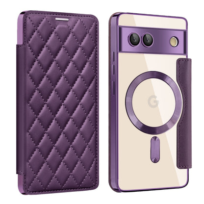 Shield Magsafe RFID Anti-theft Rhombus Leather Phone Case, For Google Pixel 11 Pro XL, For Google Pixel 11, For Google Pixel 11 Pro, For Google Pixel 10a, For Google Pixel 10 Pro XL, For Google Pixel 9 Pro XL, For Google Pixel 9 Pro, For Google Pixel 9...