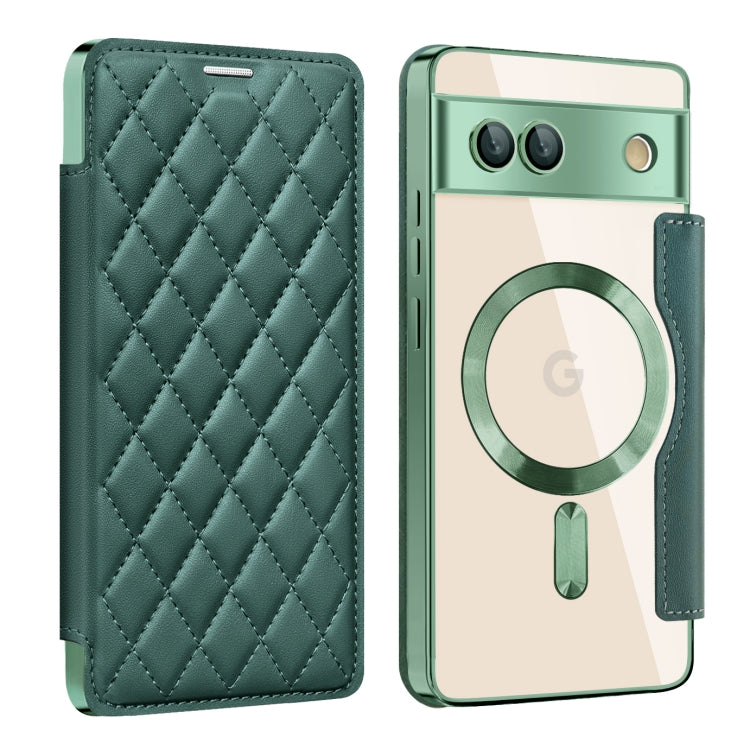 Shield Magsafe RFID Anti-theft Rhombus Leather Phone Case, For Google Pixel 11 Pro XL, For Google Pixel 11, For Google Pixel 11 Pro, For Google Pixel 10a, For Google Pixel 10 Pro XL, For Google Pixel 9 Pro XL, For Google Pixel 9 Pro, For Google Pixel 9...