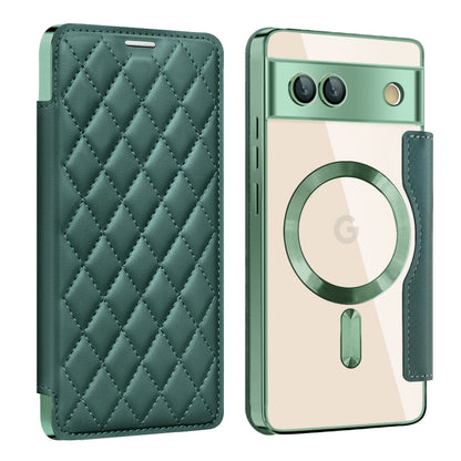 Shield Magsafe RFID Anti-theft Rhombus Leather Phone Case, For Google Pixel 11 Pro XL, For Google Pixel 11, For Google Pixel 11 Pro, For Google Pixel 10a, For Google Pixel 10 Pro XL, For Google Pixel 9 Pro XL, For Google Pixel 9 Pro, For Google Pixel 9...