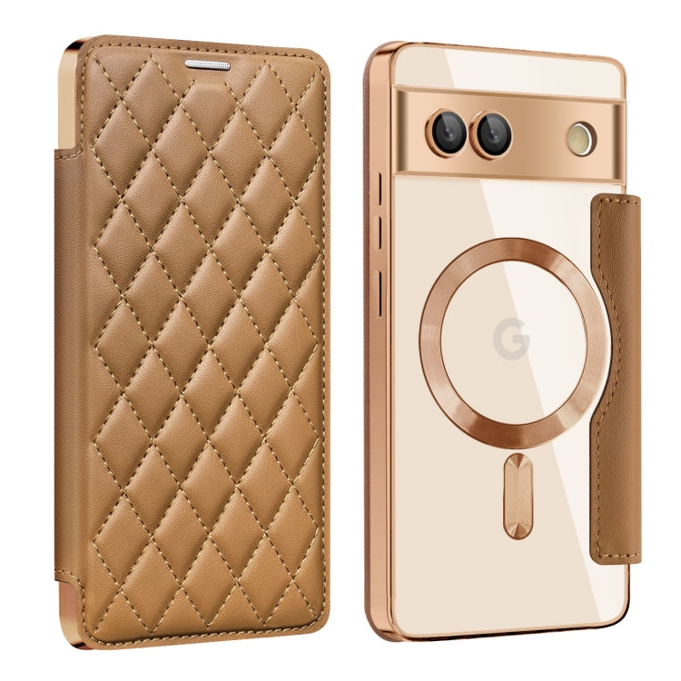 Shield Magsafe RFID Anti-theft Rhombus Leather Phone Case, For Google Pixel 11 Pro XL, For Google Pixel 11, For Google Pixel 11 Pro, For Google Pixel 10a, For Google Pixel 10 Pro XL, For Google Pixel 9 Pro XL, For Google Pixel 9 Pro, For Google Pixel 9...
