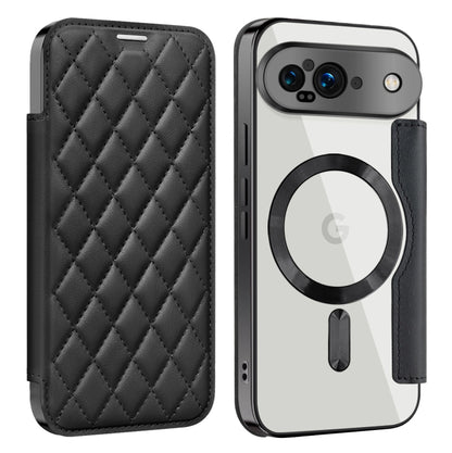 Shield Magsafe RFID Anti-theft Rhombus Leather Phone Case, For Google Pixel 11 Pro XL, For Google Pixel 11, For Google Pixel 11 Pro, For Google Pixel 10a, For Google Pixel 10 Pro XL, For Google Pixel 9 Pro XL, For Google Pixel 9 Pro, For Google Pixel 9...