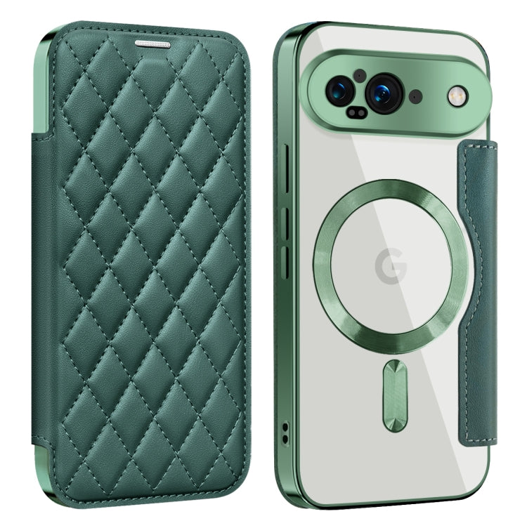 Shield Magsafe RFID Anti-theft Rhombus Leather Phone Case, For Google Pixel 11 Pro XL, For Google Pixel 11, For Google Pixel 11 Pro, For Google Pixel 10a, For Google Pixel 10 Pro XL, For Google Pixel 9 Pro XL, For Google Pixel 9 Pro, For Google Pixel 9...