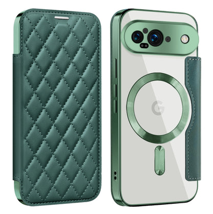 Shield Magsafe RFID Anti-theft Rhombus Leather Phone Case, For Google Pixel 11 Pro XL, For Google Pixel 11, For Google Pixel 11 Pro, For Google Pixel 10a, For Google Pixel 10 Pro XL, For Google Pixel 9 Pro XL, For Google Pixel 9 Pro, For Google Pixel 9...