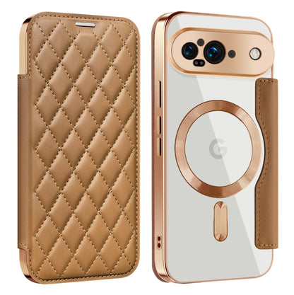 Shield Magsafe RFID Anti-theft Rhombus Leather Phone Case, For Google Pixel 11 Pro XL, For Google Pixel 11, For Google Pixel 11 Pro, For Google Pixel 10a, For Google Pixel 10 Pro XL, For Google Pixel 9 Pro XL, For Google Pixel 9 Pro, For Google Pixel 9...