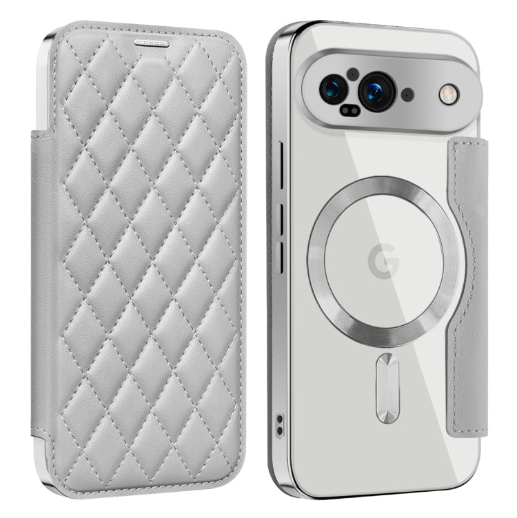 Shield Magsafe RFID Anti-theft Rhombus Leather Phone Case, For Google Pixel 11 Pro XL, For Google Pixel 11, For Google Pixel 11 Pro, For Google Pixel 10a, For Google Pixel 10 Pro XL, For Google Pixel 9 Pro XL, For Google Pixel 9 Pro, For Google Pixel 9...