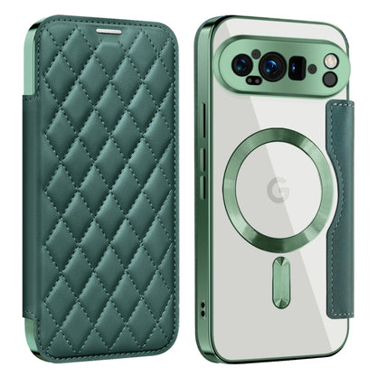 Shield Magsafe RFID Anti-theft Rhombus Leather Phone Case, For Google Pixel 11 Pro XL, For Google Pixel 11, For Google Pixel 11 Pro, For Google Pixel 10a, For Google Pixel 10 Pro XL, For Google Pixel 9 Pro XL, For Google Pixel 9 Pro, For Google Pixel 9...