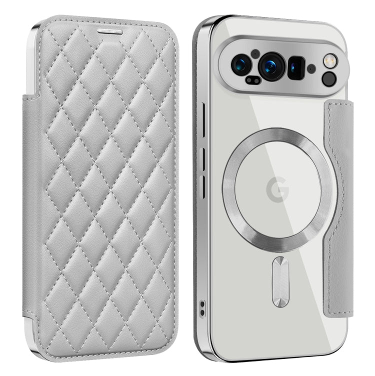 Shield Magsafe RFID Anti-theft Rhombus Leather Phone Case, For Google Pixel 11 Pro XL, For Google Pixel 11, For Google Pixel 11 Pro, For Google Pixel 10a, For Google Pixel 10 Pro XL, For Google Pixel 9 Pro XL, For Google Pixel 9 Pro, For Google Pixel 9...