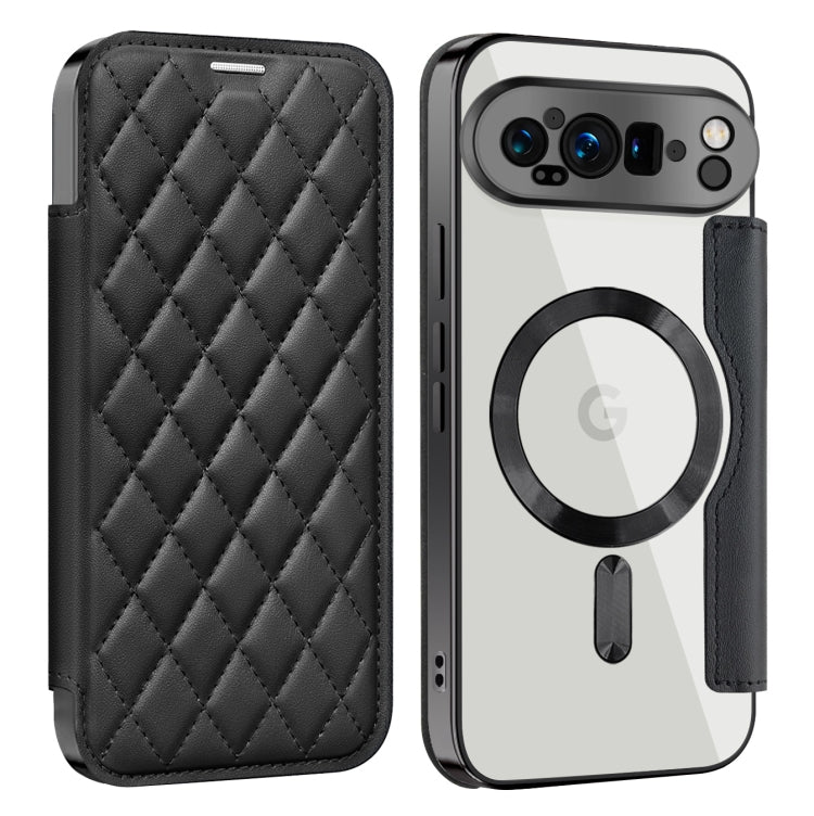 Shield Magsafe RFID Anti-theft Rhombus Leather Phone Case, For Google Pixel 11 Pro XL, For Google Pixel 11, For Google Pixel 11 Pro, For Google Pixel 10a, For Google Pixel 10 Pro XL, For Google Pixel 9 Pro XL, For Google Pixel 9 Pro, For Google Pixel 9...