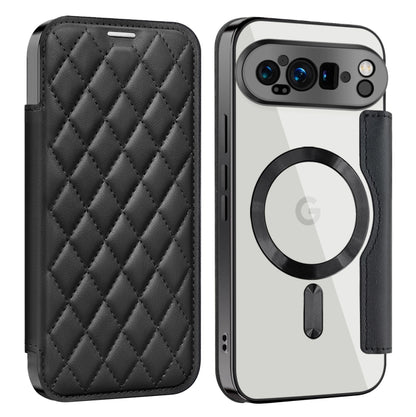Shield Magsafe RFID Anti-theft Rhombus Leather Phone Case, For Google Pixel 11 Pro XL, For Google Pixel 11, For Google Pixel 11 Pro, For Google Pixel 10a, For Google Pixel 10 Pro XL, For Google Pixel 9 Pro XL, For Google Pixel 9 Pro, For Google Pixel 9...