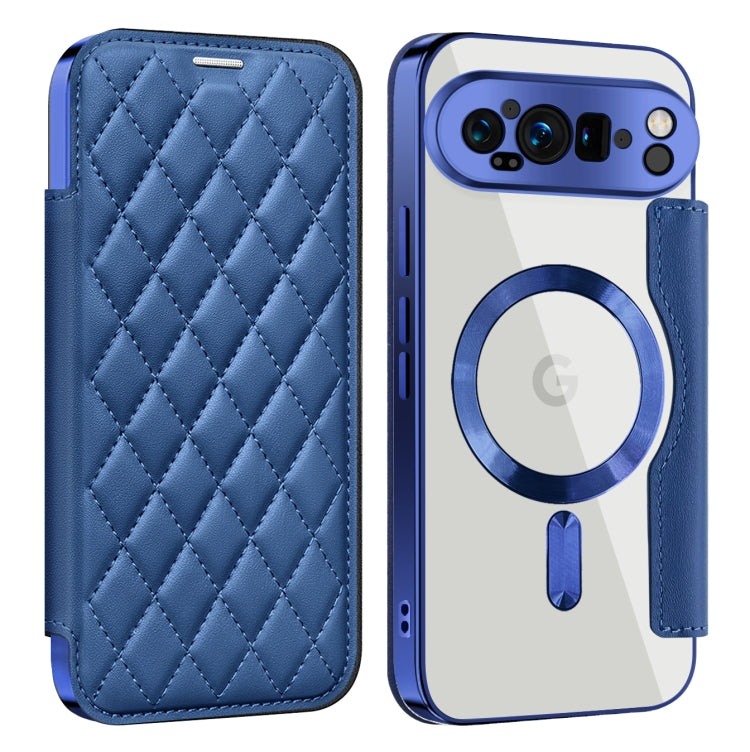 Shield Magsafe RFID Anti-theft Rhombus Leather Phone Case, For Google Pixel 11 Pro XL, For Google Pixel 11, For Google Pixel 11 Pro, For Google Pixel 10a, For Google Pixel 10 Pro XL, For Google Pixel 9 Pro XL, For Google Pixel 9 Pro, For Google Pixel 9...