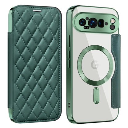 Shield Magsafe RFID Anti-theft Rhombus Leather Phone Case, For Google Pixel 11 Pro XL, For Google Pixel 11, For Google Pixel 11 Pro, For Google Pixel 10a, For Google Pixel 10 Pro XL, For Google Pixel 9 Pro XL, For Google Pixel 9 Pro, For Google Pixel 9...