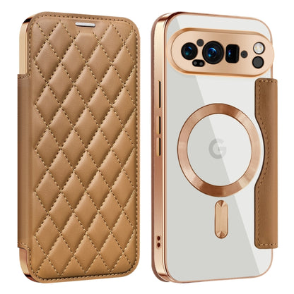 Shield Magsafe RFID Anti-theft Rhombus Leather Phone Case, For Google Pixel 11 Pro XL, For Google Pixel 11, For Google Pixel 11 Pro, For Google Pixel 10a, For Google Pixel 10 Pro XL, For Google Pixel 9 Pro XL, For Google Pixel 9 Pro, For Google Pixel 9...