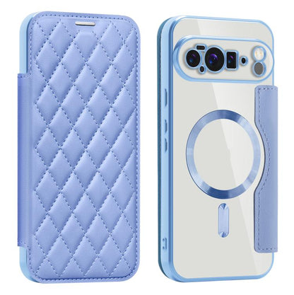 Shield Magsafe RFID Anti-theft Rhombus Leather Phone Case, For Google Pixel 11 Pro XL, For Google Pixel 11, For Google Pixel 11 Pro, For Google Pixel 10a, For Google Pixel 10 Pro XL, For Google Pixel 9 Pro XL, For Google Pixel 9 Pro, For Google Pixel 9...