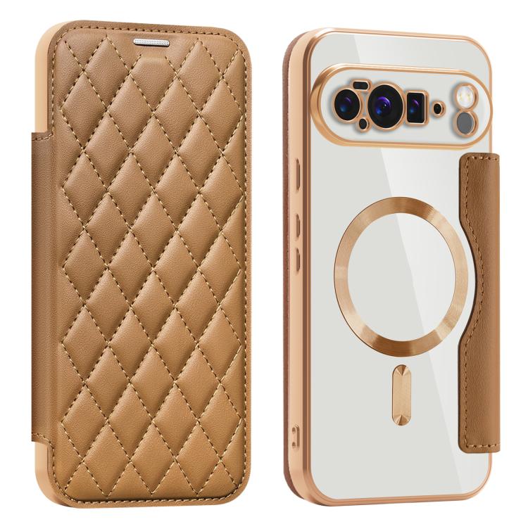 Shield Magsafe RFID Anti-theft Rhombus Leather Phone Case, For Google Pixel 11 Pro XL, For Google Pixel 11, For Google Pixel 11 Pro, For Google Pixel 10a, For Google Pixel 10 Pro XL, For Google Pixel 9 Pro XL, For Google Pixel 9 Pro, For Google Pixel 9...