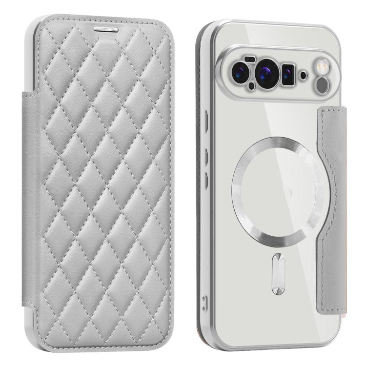 Shield Magsafe RFID Anti-theft Rhombus Leather Phone Case, For Google Pixel 11 Pro XL, For Google Pixel 11, For Google Pixel 11 Pro, For Google Pixel 10a, For Google Pixel 10 Pro XL, For Google Pixel 9 Pro XL, For Google Pixel 9 Pro, For Google Pixel 9...