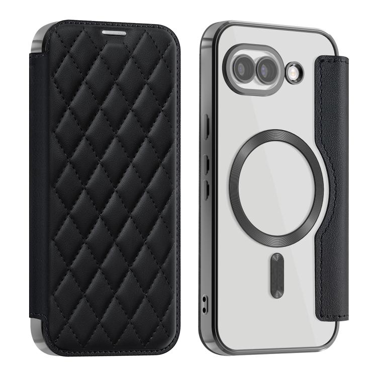 Shield Magsafe RFID Anti-theft Rhombus Leather Phone Case, For Google Pixel 11 Pro XL, For Google Pixel 11, For Google Pixel 11 Pro, For Google Pixel 10a, For Google Pixel 10 Pro XL, For Google Pixel 9 Pro XL, For Google Pixel 9 Pro, For Google Pixel 9...