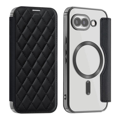 Shield Magsafe RFID Anti-theft Rhombus Leather Phone Case, For Google Pixel 11 Pro XL, For Google Pixel 11, For Google Pixel 11 Pro, For Google Pixel 10a, For Google Pixel 10 Pro XL, For Google Pixel 9 Pro XL, For Google Pixel 9 Pro, For Google Pixel 9...
