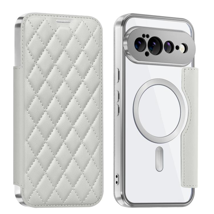 Shield Magsafe RFID Anti-theft Rhombus Leather Phone Case, For Google Pixel 11 Pro XL, For Google Pixel 11, For Google Pixel 11 Pro, For Google Pixel 10a, For Google Pixel 10 Pro XL, For Google Pixel 9 Pro XL, For Google Pixel 9 Pro, For Google Pixel 9...
