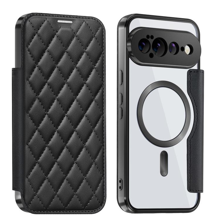 Shield Magsafe RFID Anti-theft Rhombus Leather Phone Case, For Google Pixel 11 Pro XL, For Google Pixel 11, For Google Pixel 11 Pro, For Google Pixel 10a, For Google Pixel 10 Pro XL, For Google Pixel 9 Pro XL, For Google Pixel 9 Pro, For Google Pixel 9...