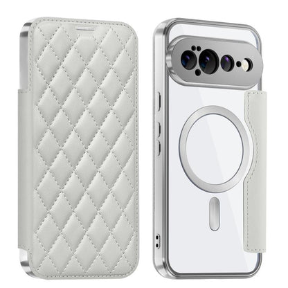 Shield Magsafe RFID Anti-theft Rhombus Leather Phone Case, For Google Pixel 11 Pro XL, For Google Pixel 11, For Google Pixel 11 Pro, For Google Pixel 10a, For Google Pixel 10 Pro XL, For Google Pixel 9 Pro XL, For Google Pixel 9 Pro, For Google Pixel 9...