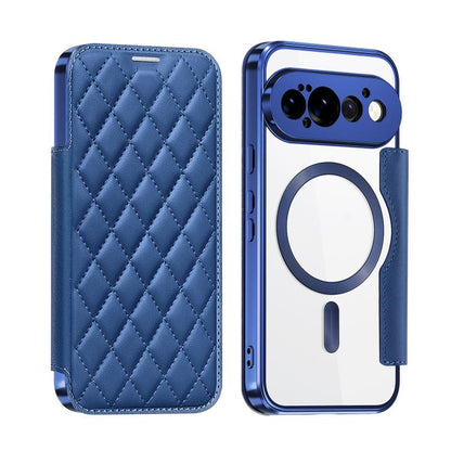 Shield Magsafe RFID Anti-theft Rhombus Leather Phone Case, For Google Pixel 11 Pro XL, For Google Pixel 11, For Google Pixel 11 Pro, For Google Pixel 10a, For Google Pixel 10 Pro XL, For Google Pixel 9 Pro XL, For Google Pixel 9 Pro, For Google Pixel 9...
