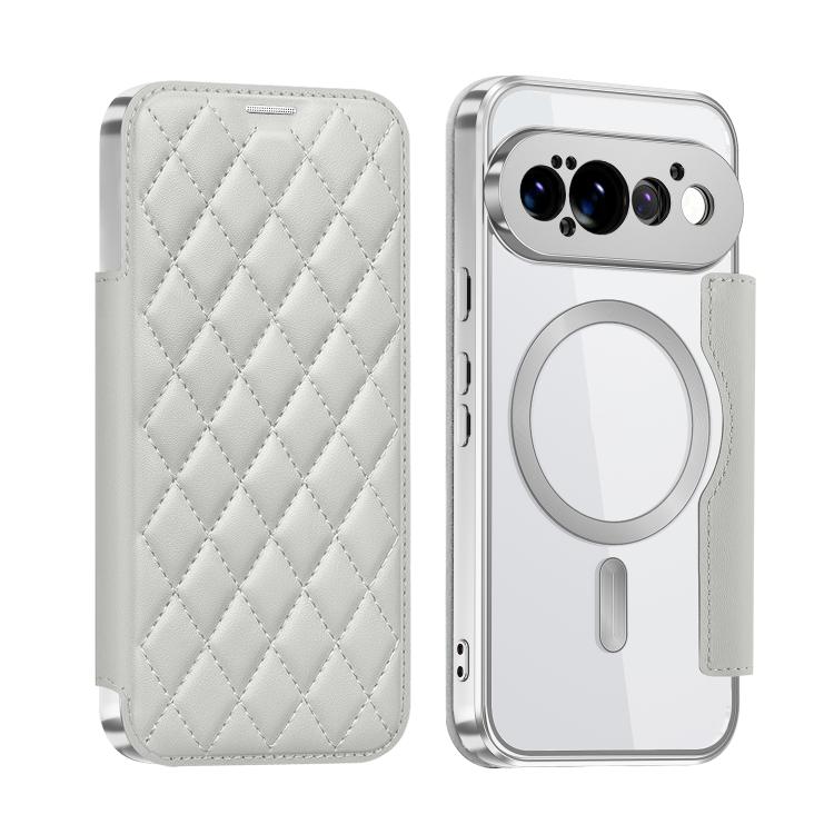 Shield Magsafe RFID Anti-theft Rhombus Leather Phone Case, For Google Pixel 11 Pro XL, For Google Pixel 11, For Google Pixel 11 Pro, For Google Pixel 10a, For Google Pixel 10 Pro XL, For Google Pixel 9 Pro XL, For Google Pixel 9 Pro, For Google Pixel 9...