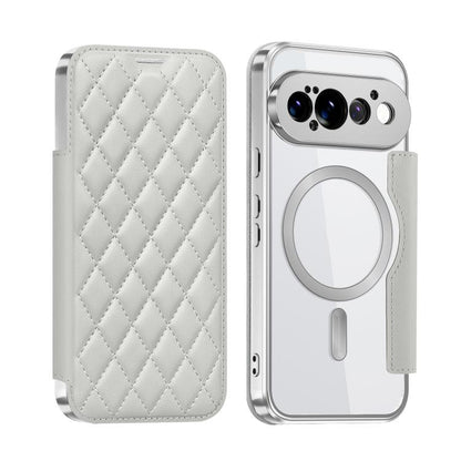 Shield Magsafe RFID Anti-theft Rhombus Leather Phone Case, For Google Pixel 11 Pro XL, For Google Pixel 11, For Google Pixel 11 Pro, For Google Pixel 10a, For Google Pixel 10 Pro XL, For Google Pixel 9 Pro XL, For Google Pixel 9 Pro, For Google Pixel 9...
