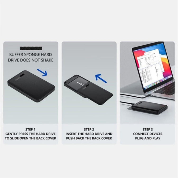 H8 2.5-inch SATA Mechanical Solid-State SSD Hard Drive Box For Windows / Mac / Linux, H8